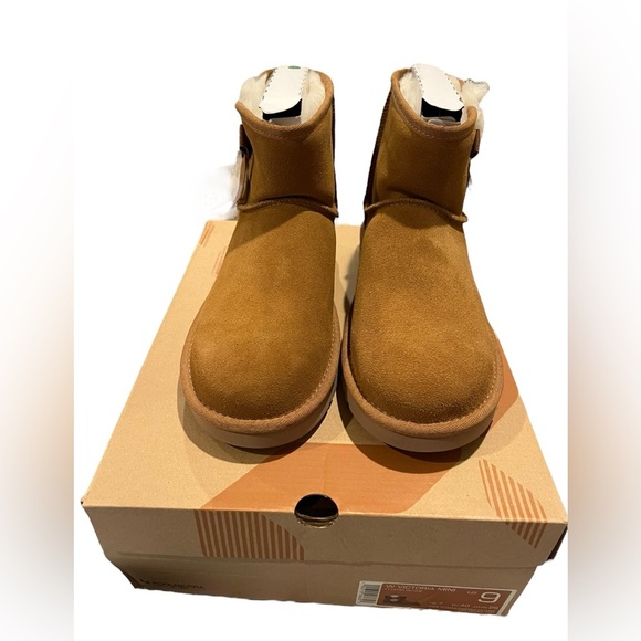 NIB Koolaburra by UGG Women’s Victoria Mini Boots in Chestnut size 9 - Picture 4 of 9